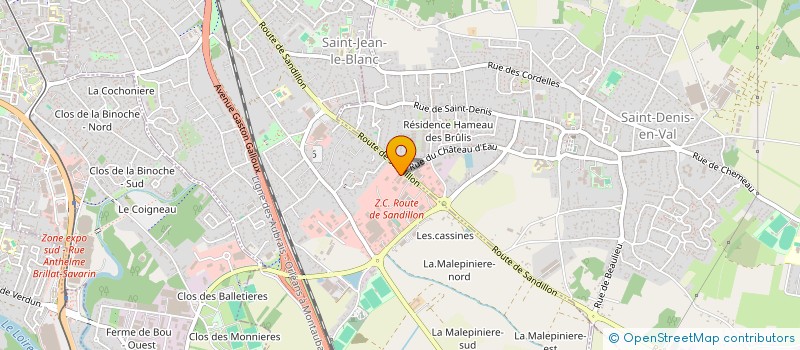 localisation de l'entreprise IMAGINE RESINE à SAINT-JEAN-LE-BLANC