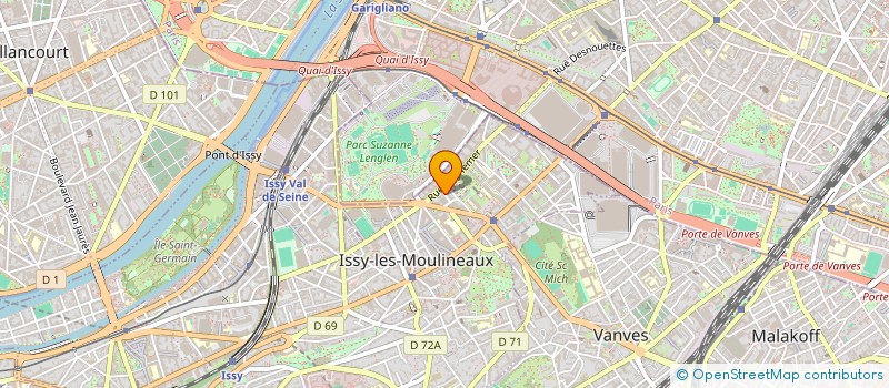 localisation de l'entreprise IMAGINEMOS à ISSY-LES-MOULINEAUX