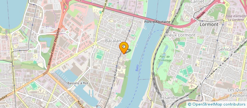 localisation de l'entreprise IMAGINEUR D'ESPACES NEGOCE à BORDEAUX