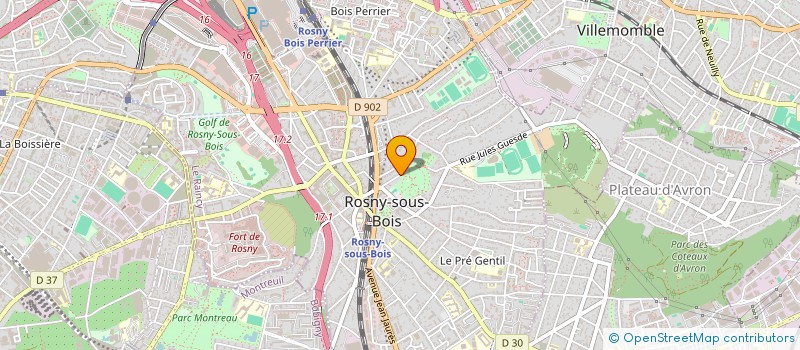 localisation de l'entreprise IMAGING à ROSNY SOUS BOIS