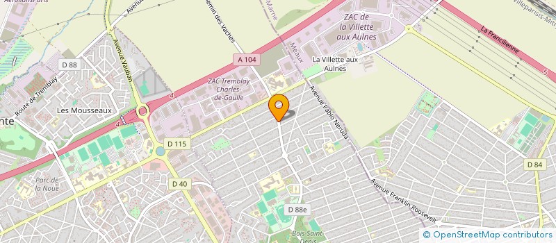 localisation de l'entreprise IMAGINPERF  TREMBLAY-EN-FRANCE