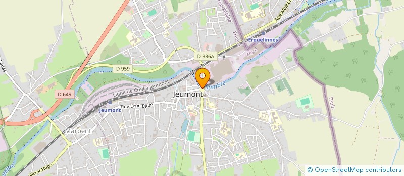 localisation de l'entreprise IMAGIPUB  JEUMONT