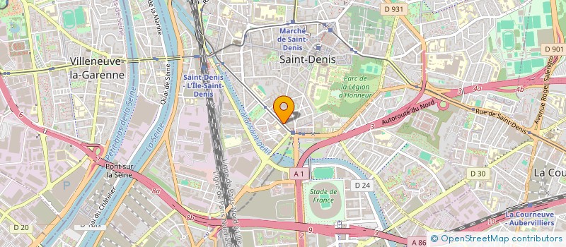 localisation de l'entreprise IMAGIQUE CREATION AUDIOVISUELLE à SAINT-DENIS