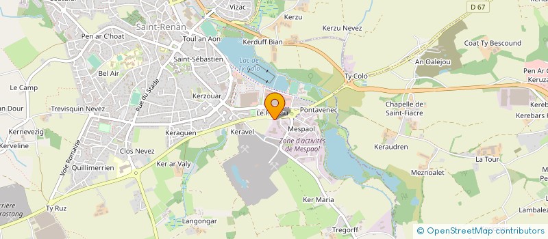 localisation de l'entreprise IMAGIR  SAINT-RENAN