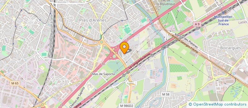 localisation de l'entreprise IMAGO à LATTES