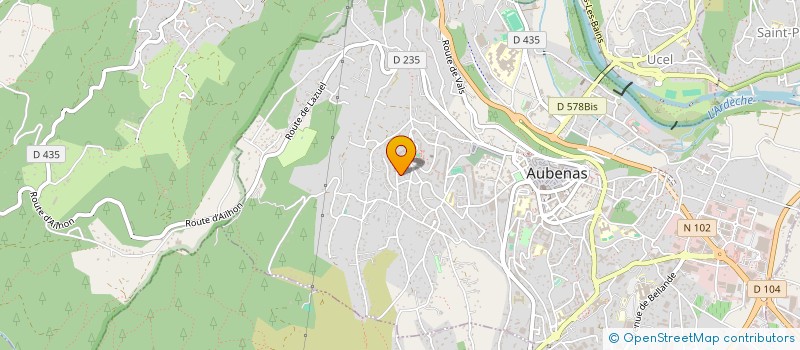 localisation de l'entreprise IMAGO FABER à AUBENAS
