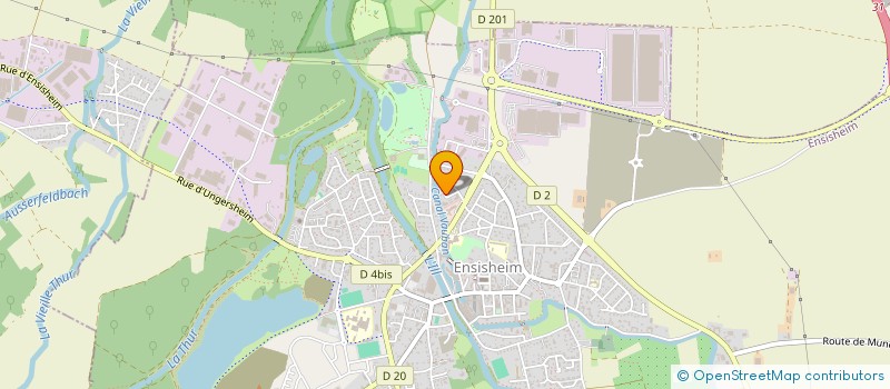 localisation de l'entreprise IMAJ  ENSISHEIM
