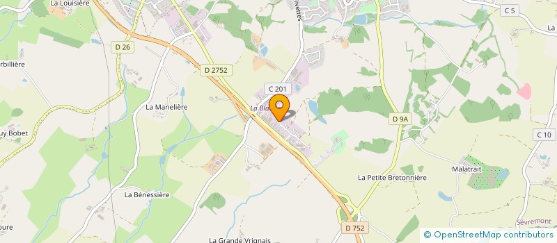 localisation de l'entreprise IMAJ à SEVREMONT