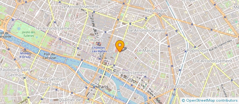 localisation de l'entreprise IMAJ'IN à PARIS