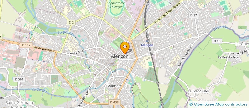 localisation de l'entreprise IMAJ'IN à ALENCON