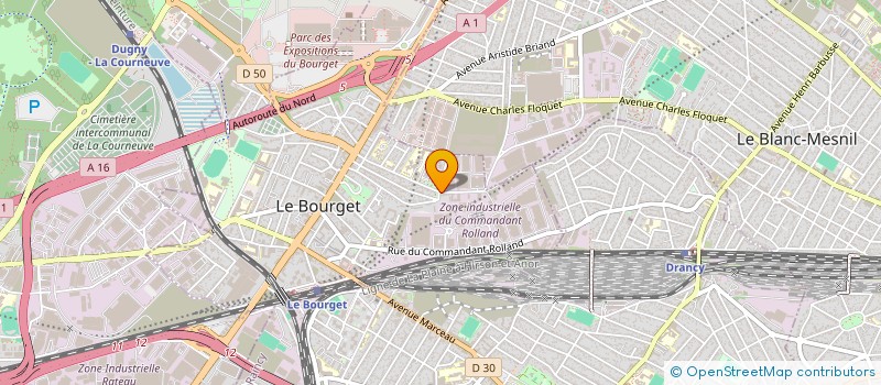 localisation de l'entreprise IMAN à LE BOURGET