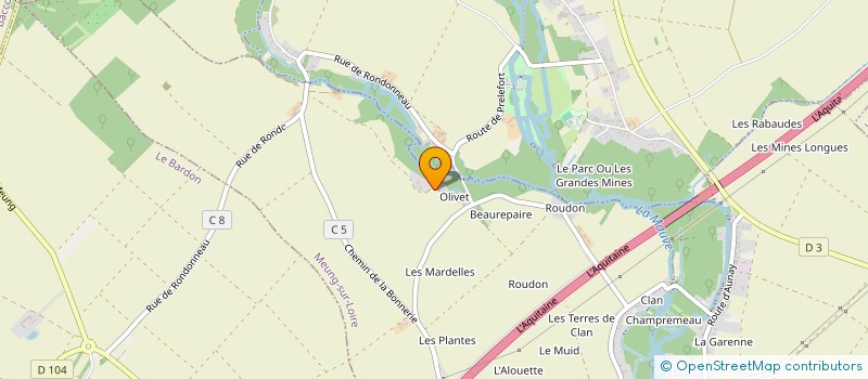 localisation de l'entreprise IMANA CAFES à MEUNG-SUR-LOIRE