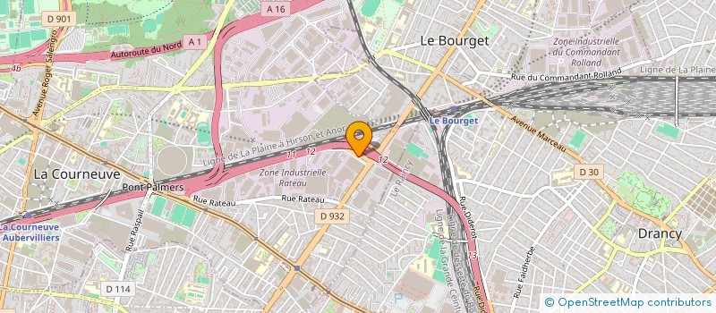 localisation de l'entreprise IMANAREN à LA COURNEUVE