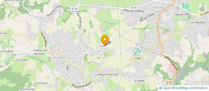 localisation de l'entreprise IMANEA  VAUGNERAY