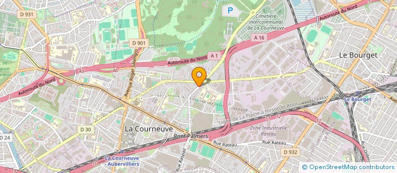 localisation de l'entreprise IMANIA à LA COURNEUVE
