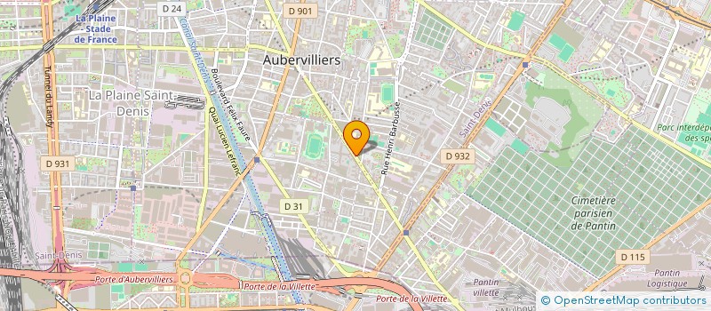 localisation de l'entreprise IMAP - IMAGERIE MEDICALE AUBERVILLIERS - PARIS  AUBERVILLIERS