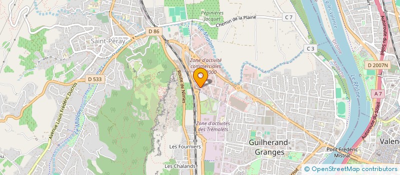 localisation de l'entreprise IMAPRO à SAINT-PERAY