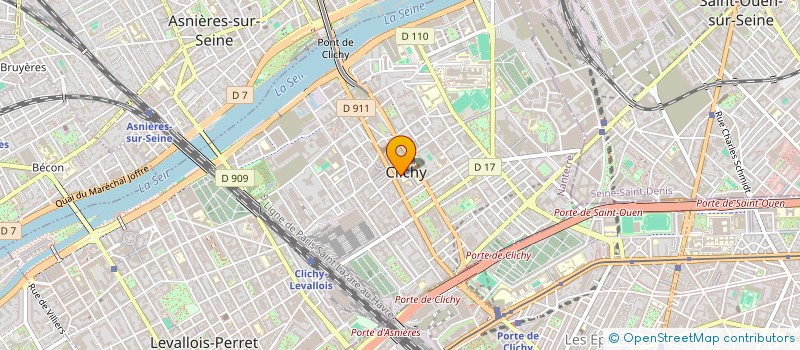 localisation de l'entreprise IMARA à CLICHY