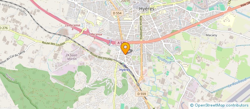 localisation de l'entreprise IMASUD LES MEDECINS RADIOLOGUES  HYERES