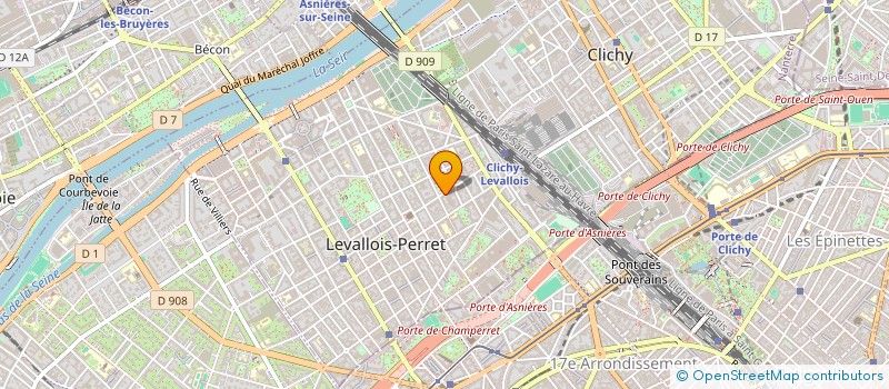 localisation de l'entreprise IMATEX à LEVALLOIS-PERRET