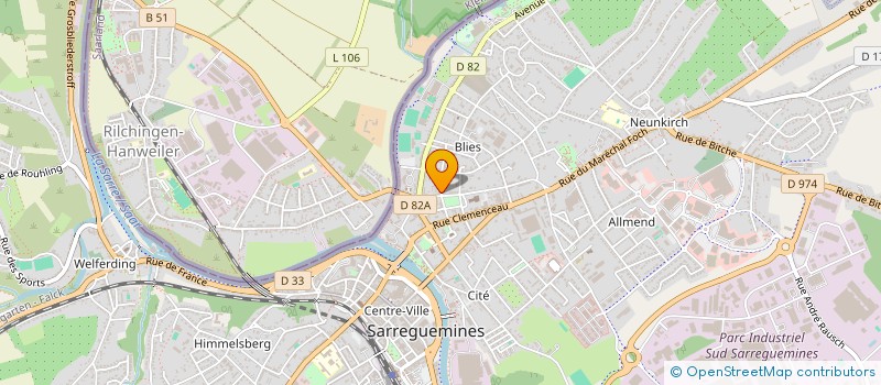 localisation de l'entreprise IMATT  SARREGUEMINES