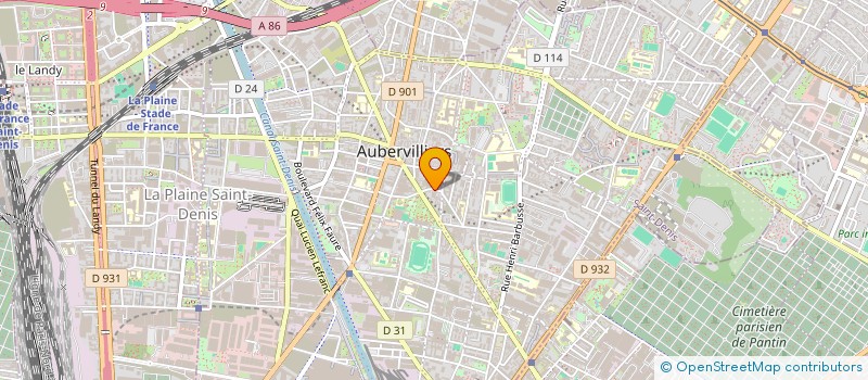 localisation de l'entreprise IMAX PARIS  AUBERVILLIERS