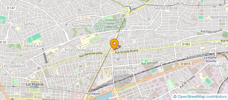 localisation de l'entreprise IMB 11 RUE CLOVIS à LE HAVRE