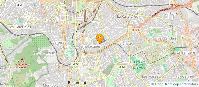 localisation de l'entreprise IMB 33 R DU DR VIGENAUD  CLERMONT-FERRAND