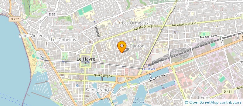 localisation de l'entreprise IMB 38 RUE GABRIEL PERI à LE HAVRE