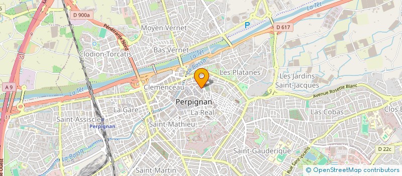 localisation de l'entreprise IMB DEUX RUE DE L'HORLOGE  PERPIGNAN