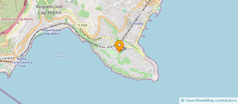 localisation de l'entreprise IMB IMMOBILIERE à ROQUEBRUNE-CAP-MARTIN