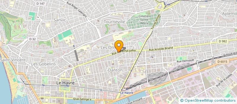 localisation de l'entreprise IMB JOFFRE 96 à LE HAVRE