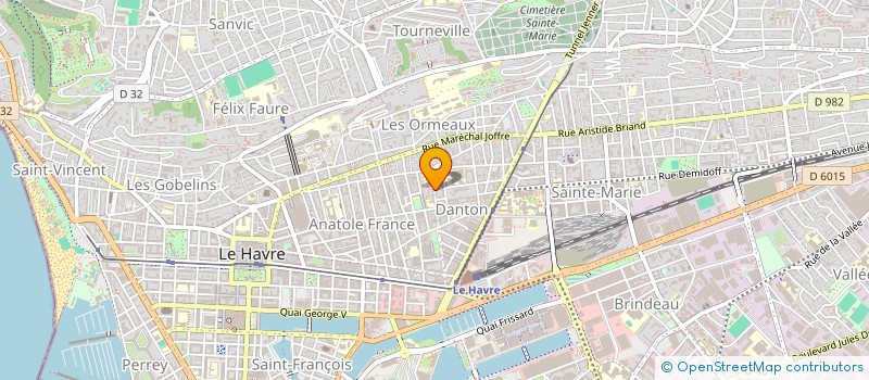 localisation de l'entreprise IMB JOUEN PR à LE HAVRE