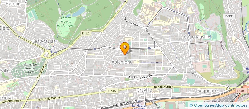 localisation de l'entreprise IMB LES CAMELIAS à LE HAVRE