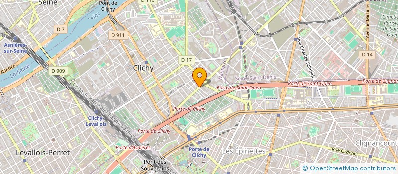 localisation de l'entreprise IMBAS à CLICHY