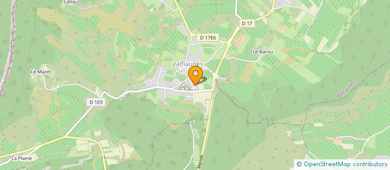 localisation de l'entreprise IMBEO  VALFLAUNES