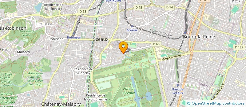 localisation de l'entreprise IMBERGERES à SCEAUX