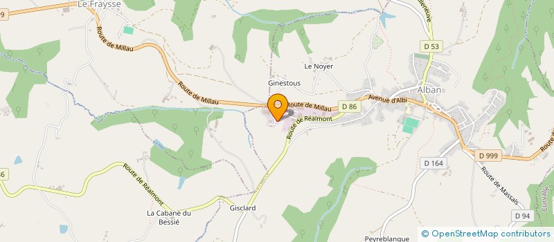 localisation de l'entreprise IMBERT  ALBAN