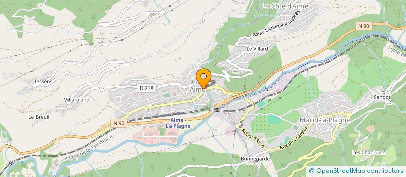 localisation de l'entreprise IMBERT  AIME-LA-PLAGNE