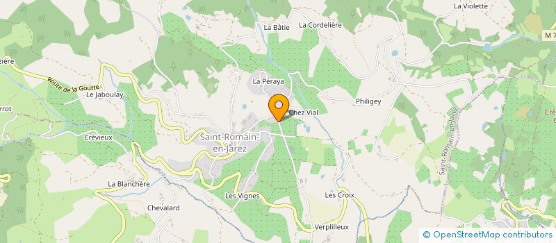 localisation de l'entreprise IMBERT COUVERTURE ZINGUERIE à SAINT-ROMAIN-EN-JAREZ