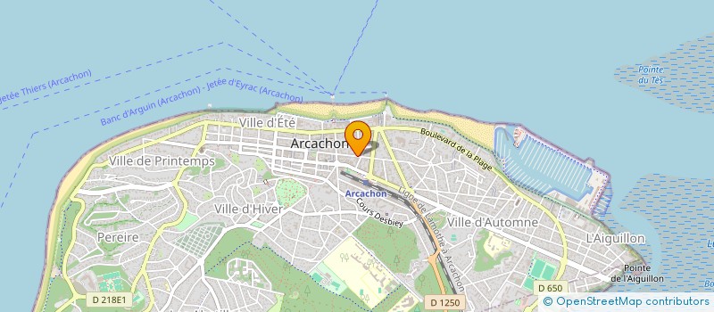 localisation de l'entreprise IMBERT INVESTISSEMENT à ARCACHON