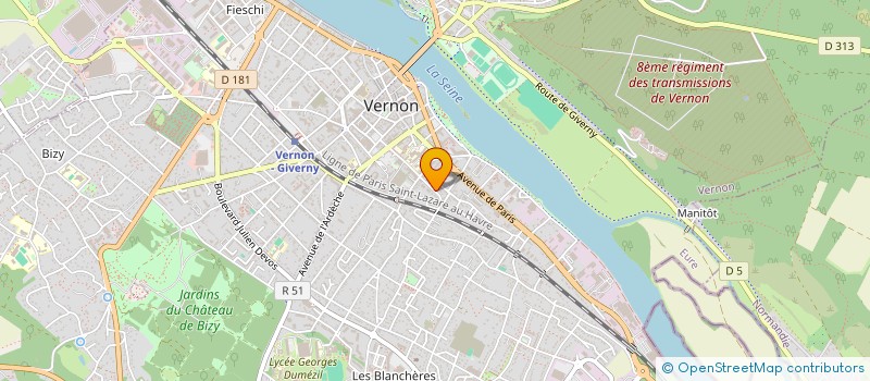 localisation de l'entreprise IMBMV à VERNON