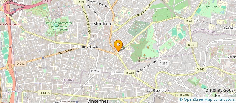 localisation de l'entreprise IMC à MONTREUIL