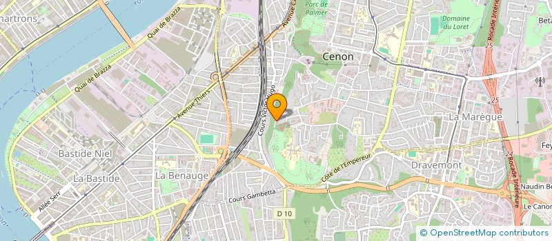 localisation de l'entreprise IMC  CENON