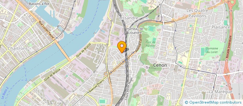 localisation de l'entreprise IMC PATRIMOINE  CENON