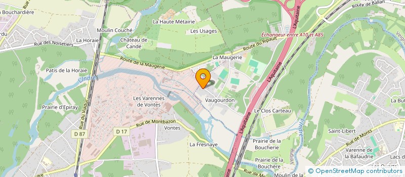 localisation de l'entreprise IMC RECEPTION TRAITEUR  MONTBAZON