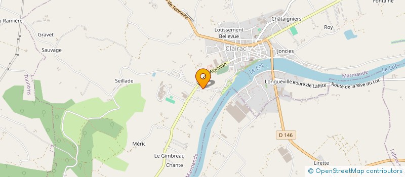 localisation de l'entreprise IMD SUD-OUEST à CLAIRAC