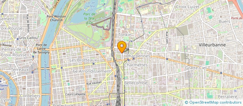 localisation de l'entreprise IMDE - TUNNELS ET VOIES RAPIDES à LYON