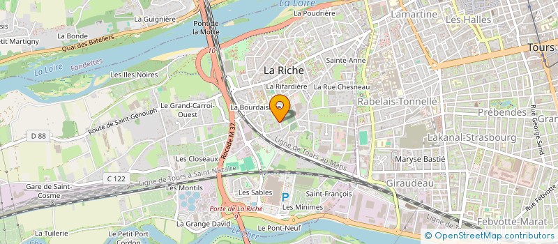 localisation de l'entreprise IMECO  LA RICHE