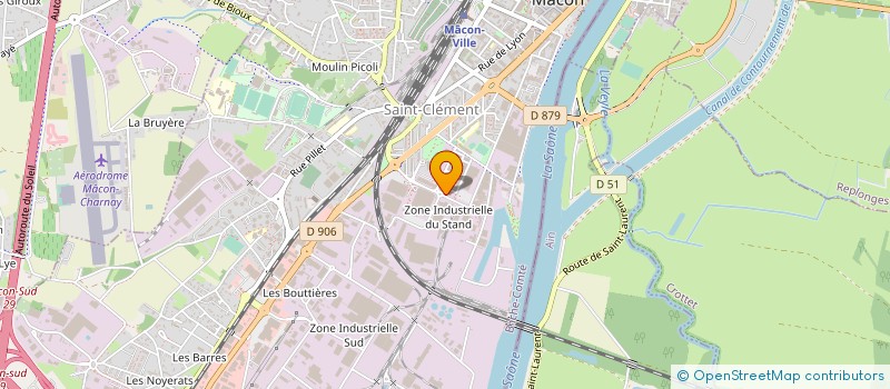 localisation de l'entreprise IMEDIAPLAST à MACON